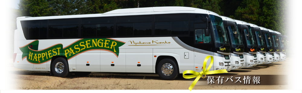 丹生川観光の保有バス情報ページ